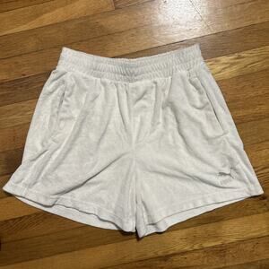 Puma Women’s Medium Classic Toweling Shorts 622484-65 Drawstring Pockets